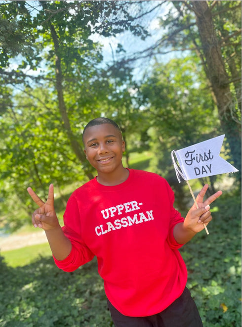Back to School- "UPPER-CLASSMAN" Kids Multiple Color Sweatshirt