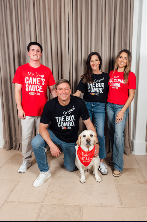 Mic Drop Cane's Sauce Shirt- Raising Canes X Kaans Designs Collaboration