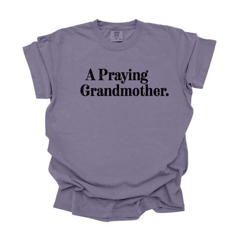 A Praying Grandmother - Adult T-shirt/Comfort Colors