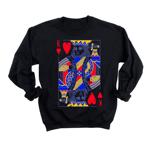 King of Hearts- Adult/Child Sweatshirts (Multiple Colors)
