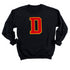 Customizable Patch Sweatshirt - Single Letter Chenille Patch