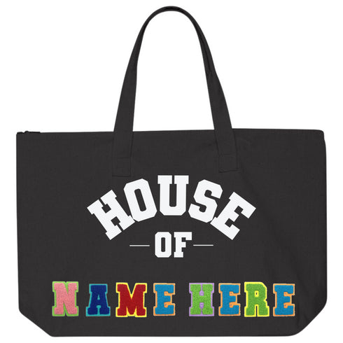 Personalize Your Tote Bag / Custom Varsity Letter Patch - House of Design