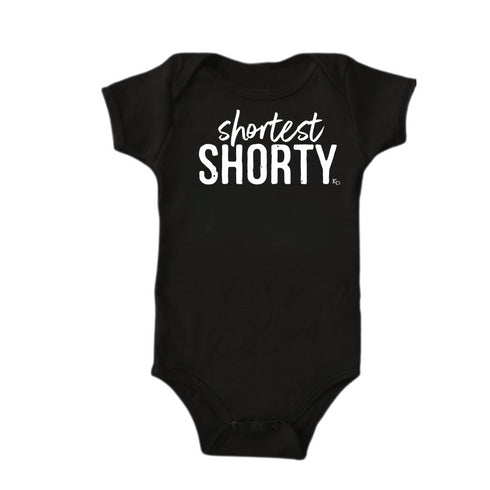 Dad, Mom, Shorty Matching T-shirt Set - Black