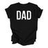 Dad, Mom, Shorty Matching T-shirt Set - Black