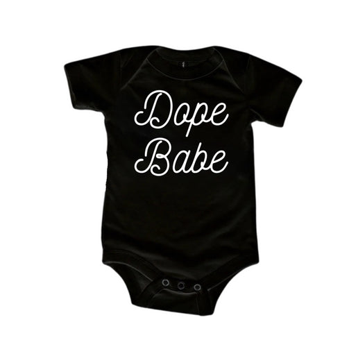 Dad and Babe Tee - Dope Dad Dope Babe© (black)