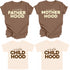 Matching Shirts- No Hood like Fatherhood/ Motherhood/ChildHood  (Multiple Colors)