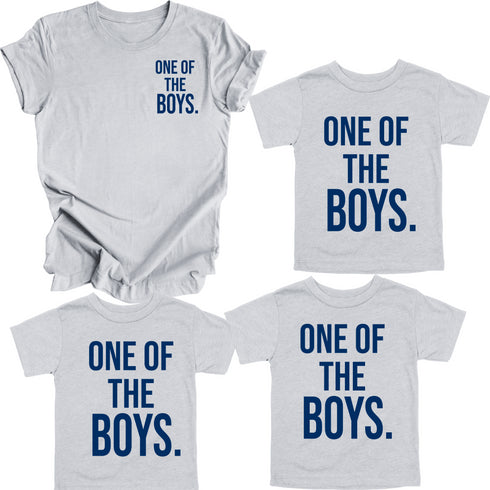 Boy Dad Matching Set - One Of The Boys (Grey/Blue)