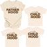 Matching Shirts- No Hood like Fatherhood/ Motherhood/ChildHood  (Multiple Colors)