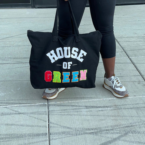 Personalize Your Tote Bag / Custom Varsity Letter Patch - House of Design