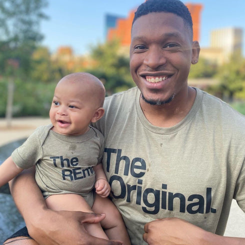 The Original The Remix The Encore® Family, sibling, Father and child Matching Outfit - Heather Olive