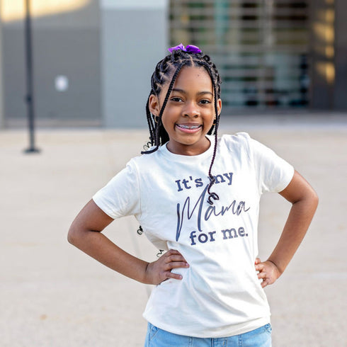 Mommy and Me Outfits - It's Being a Mama for Me/It's My Mama for Me - (Toast & Natural)