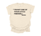 photo of comfort colors shirt that is a natural cream color with design in black ink that says "im not one of your little friends"-mama signifying a mothers day gift shirt design