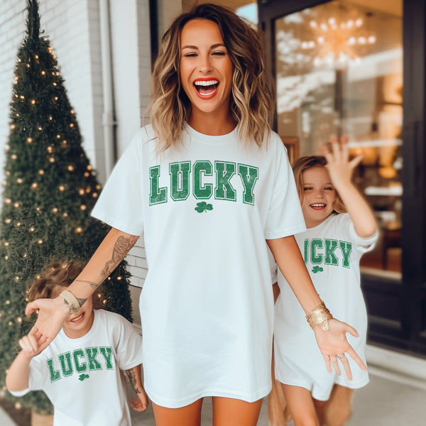 Lucky T-Shirt  - Kids and Adults (Multiple Colors)