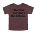 I Don't Eat Everybody's Mac & Cheese- Thanksgiving Family Matching T-shirt Kids and Adult ( Multiple Options and Colors)