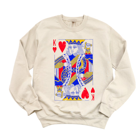 King of Hearts- Adult/Child Sweatshirts (Multiple Colors)