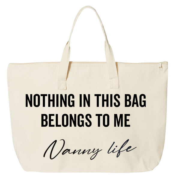 natural bag for nanny canvas tote
