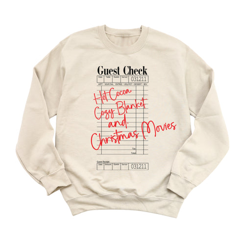 Guest Check Christmas Plans Sweatshirt - Youth and Adult