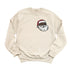 Jolly Santa Embroidered Christmas Sweatshirt - Pocket Style (Adult and Youth)