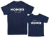 Dad Matching- Homies for life/ Dad is my Homie  Matching Set of two (Navy)