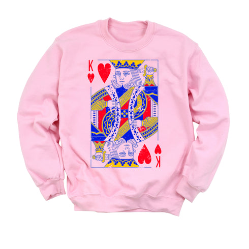 King of Hearts- Adult/Child Sweatshirts (Multiple Colors)