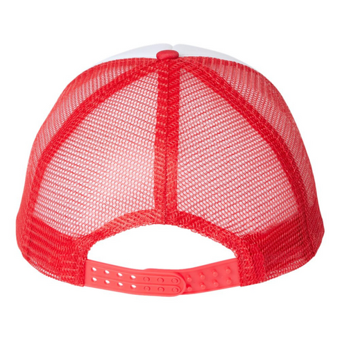Family Hats - Moms, Pops, Shorty (red/white)