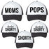 Matching Hats - Moms, Pops, Shorty (black/white)
