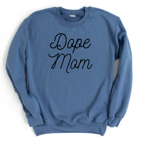 Dope Mom Collegiate Sweatshirt (Multiple Colors)