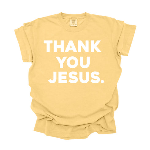 Thank You Jesus - Adult T-shirt/Comfort Colors
