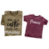 Toddler Girl Princess T-shirt - (Heather Maroon)