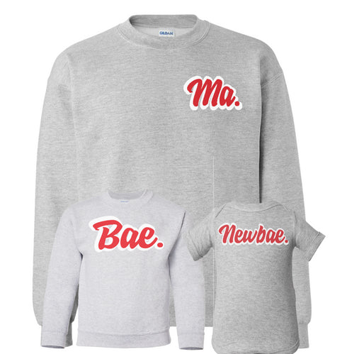 T-shirt  Sweatshirt  mom  matching shirt  dad  child  baby mini me, twins, match, set