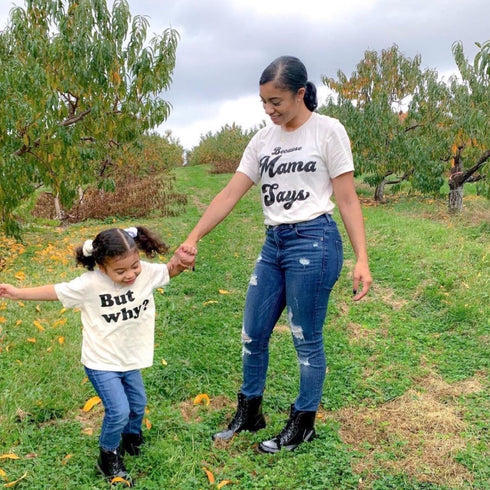 Groovy Mama | Retro Baby | Toddler Shirt | Boho | Matching | 70s Style | Unisex Clothing | Flowers | Mom | Son | Tops and Tees | Soft Cotton \ Mamas girl | KAANS DESIGNS