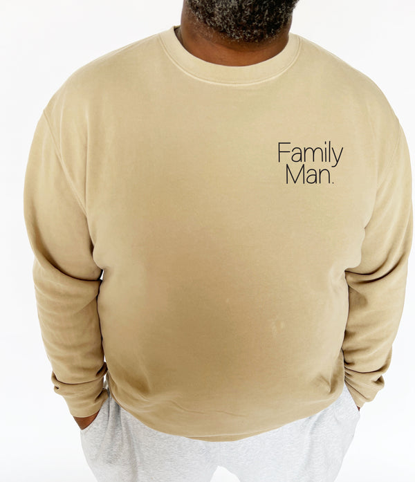 Family Man. Pocket Style - Fatherhood design- T-shirt and Pullover Option