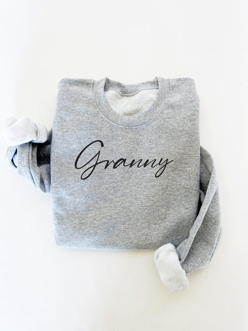 Granny Script Collegiate Sweatshirt (Multiple Colors)
