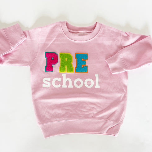 Custom Pre- School Mini Chenille Patch Sweatshirt