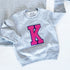 Customizable Patch Sweatshirt - Single Letter Chenille Patch