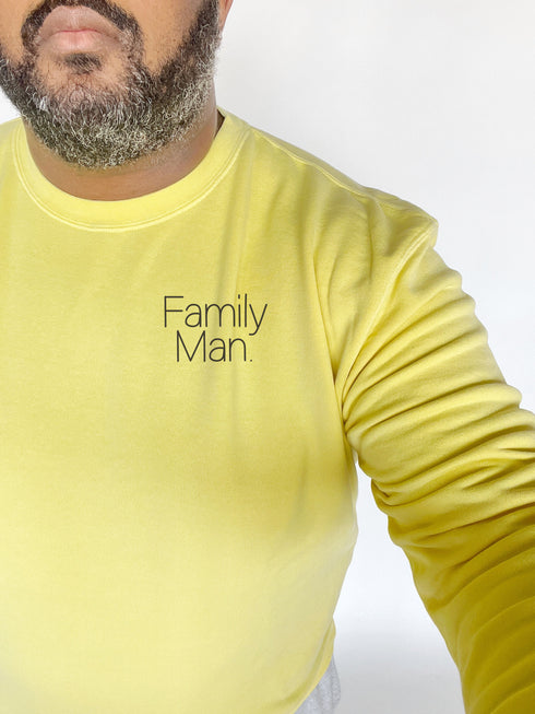 Family Man. Pocket Style - Fatherhood design- T-shirt and Pullover Option